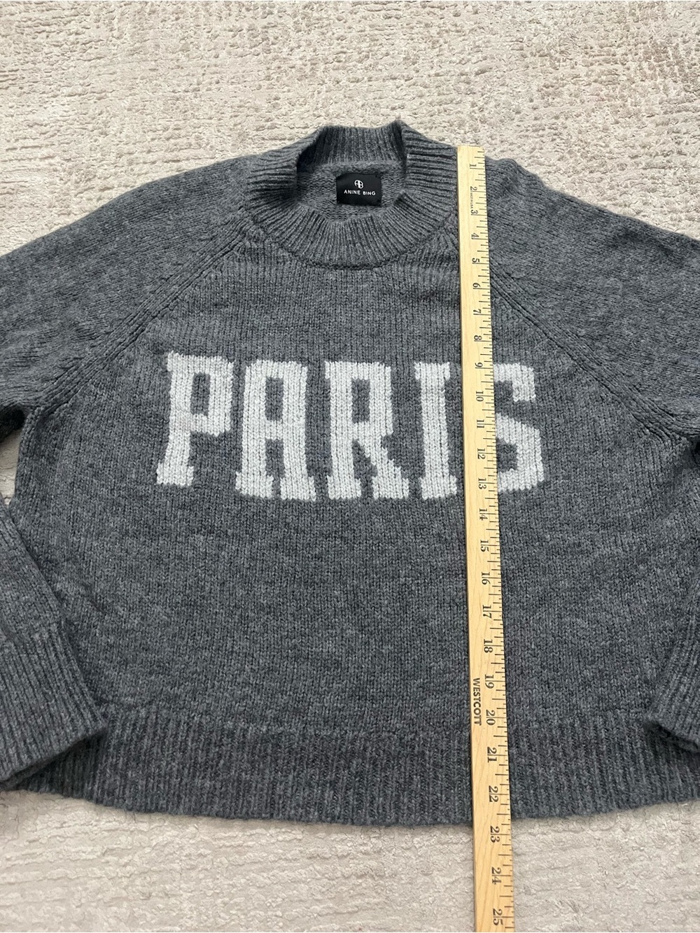 Annie Bing “Paris” Kendrick Sweater- Wool Cashmere Blend - Picture 4 of 8